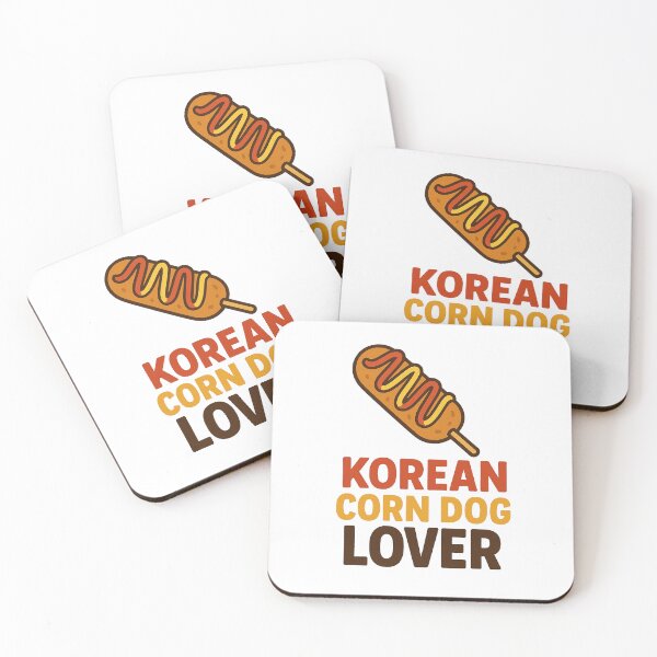 Item preview, Cute Korean Corn Dog Lover Street Food Illustration designed and sold by RedCircleArt.
