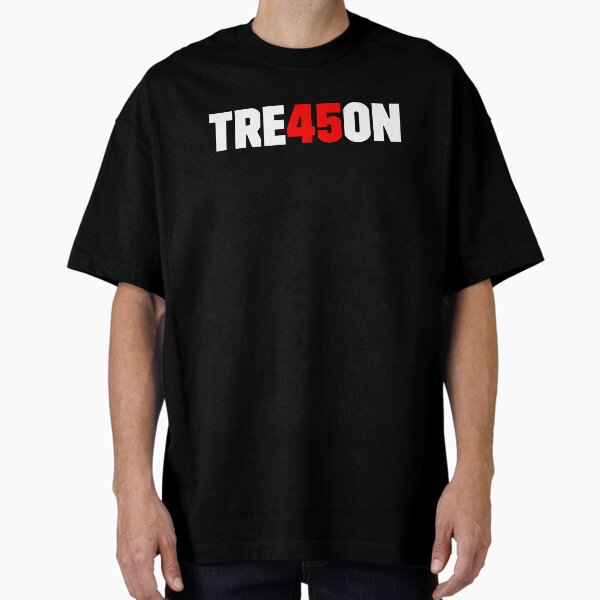 Vista previa del artículo con la obra «Tre45on Shirt Anti-Trump Treason Shirt», diseñado y vendido por Capybara Clothing.