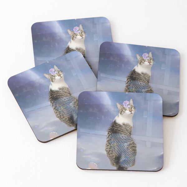 Item preview, mermaid cat designed and sold by catstail.