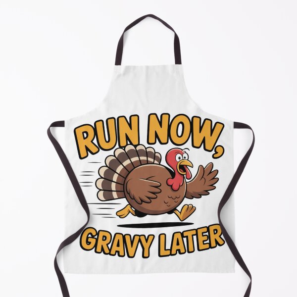 Item preview, thanksgiving run now, gravy later designed and sold by SwiftPicksStore.