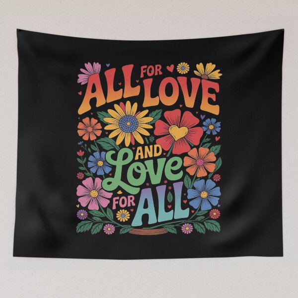 Item preview, Wildflower Floral All For Love & Love For All LGBT Pride  designed and sold by NailMolisa.