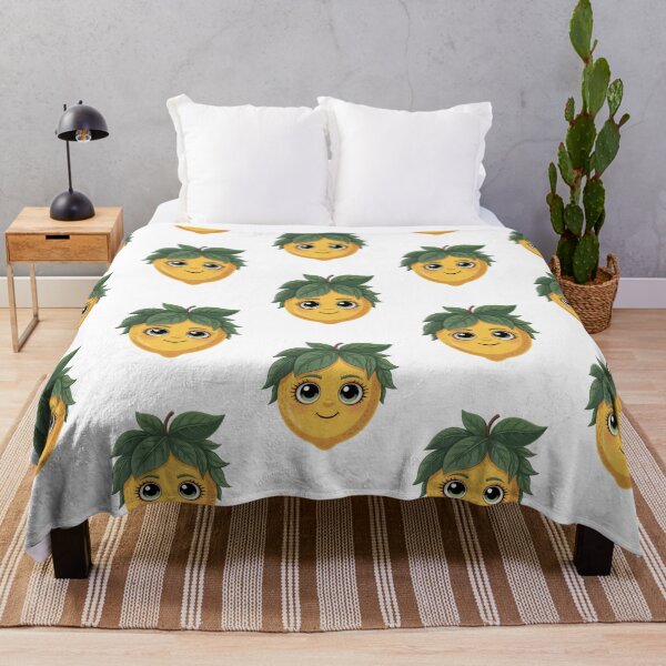 Item preview, Cute Kawaii Lemon Character: Happy Fruit Face Illustration designed and sold by RudArtAI.