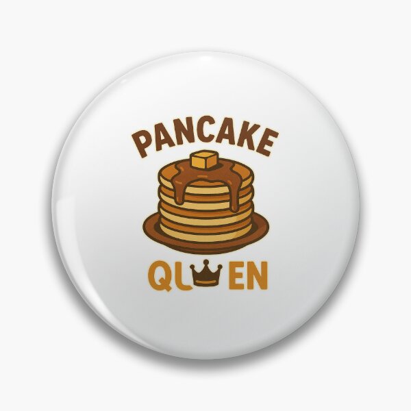 Item preview, Cute Pancake Queen Breakfast Lover Food Art designed and sold by RedCircleArt.