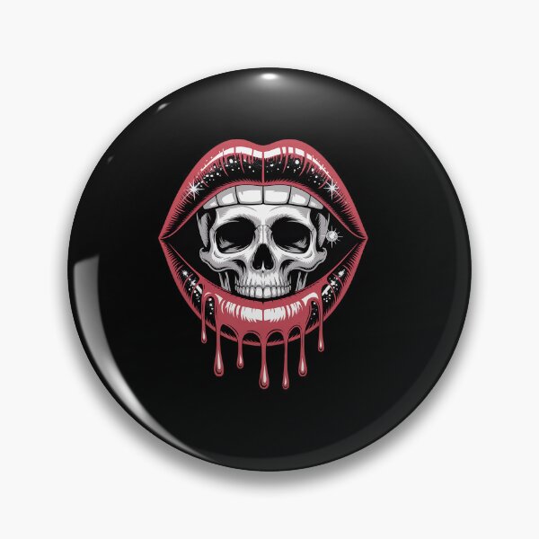 Artikelvorschau, Halloween-Lippen-Clipart, Halloween-Clipart, tropfende Lippen entworfen und verkauft von TiredPack.