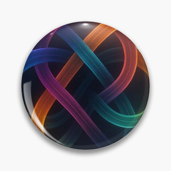 Item preview, Neon Infinity Knot T-Shirt – Vibrant Abstract Rainbow Glow Design designed and sold by KDesignCrafts.