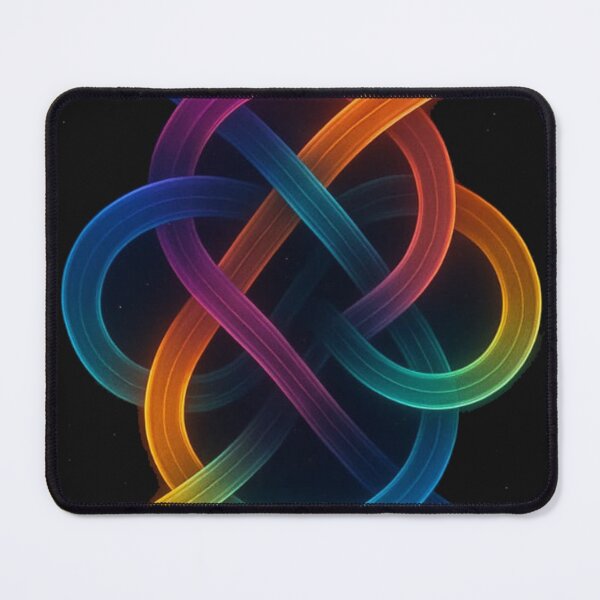 Item preview, Neon Infinity Knot T-Shirt – Vibrant Abstract Rainbow Glow Design designed and sold by KDesignCrafts.
