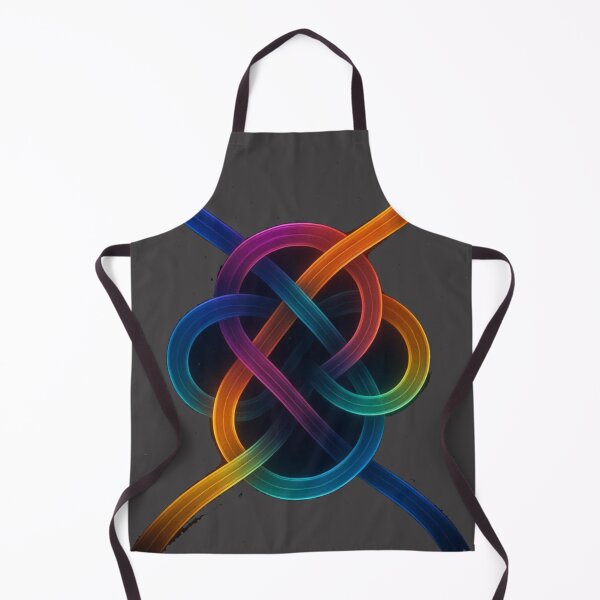 Item preview, Neon Infinity Knot T-Shirt – Vibrant Abstract Rainbow Glow Design designed and sold by KDesignCrafts.