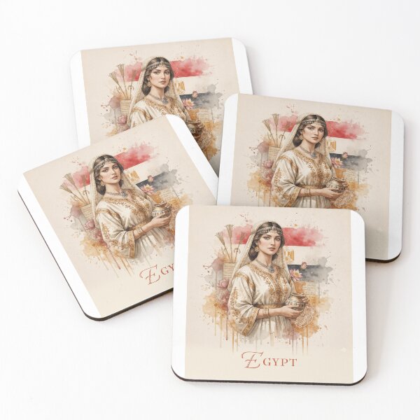 Item preview, Egyptian Elegance – Cultural Tribute in Watercolor and Symbolism designed and sold by ForeverPrintsOK.