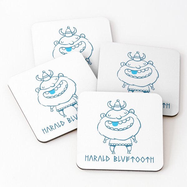 Item preview, Smiling Viking Harald Bluetooth Cartoon Art designed and sold by monikko.