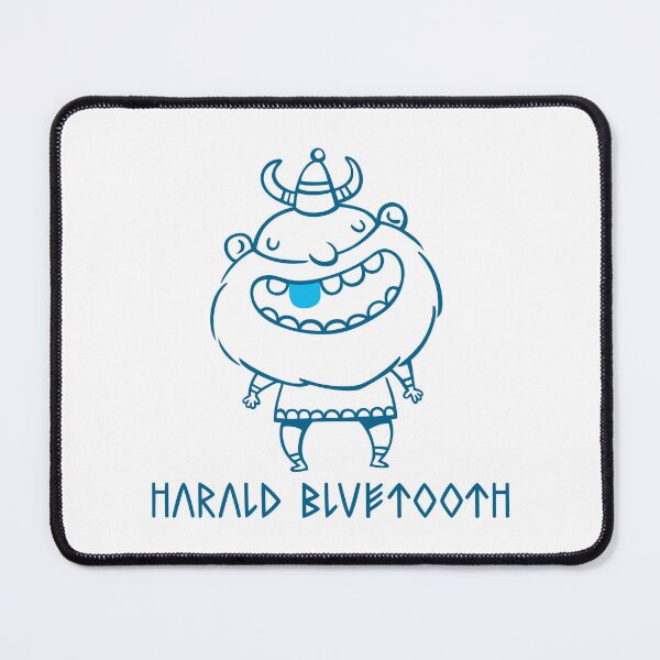 Item preview, Smiling Viking Harald Bluetooth Cartoon Art designed and sold by monikko.