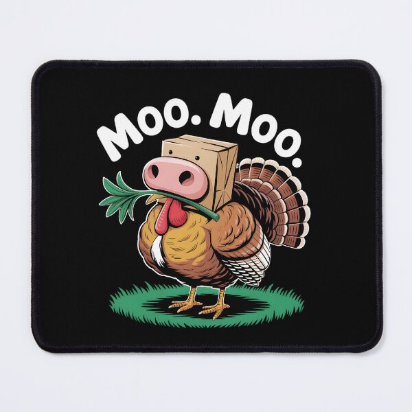 Item preview, Classic Turkey Cow Moo Moo. Funny Thanksgiving designed and sold by faridman.