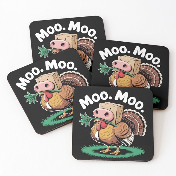 Item preview, Classic Turkey Cow Moo Moo. Funny Thanksgiving designed and sold by faridman.