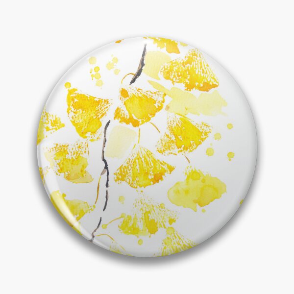 Item preview, Gold ginkgo leaves watercolour painting  designed and sold by ColorandColor.