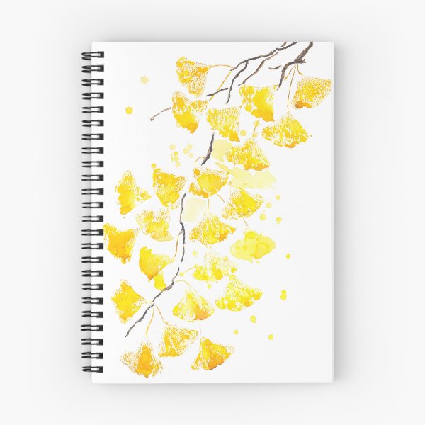 Item preview, Gold ginkgo leaves watercolour painting  designed and sold by SelenePaintings .