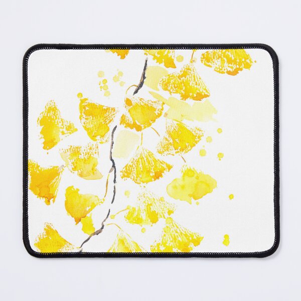 Item preview, Gold ginkgo leaves watercolour painting designed and sold by ColorandColor.