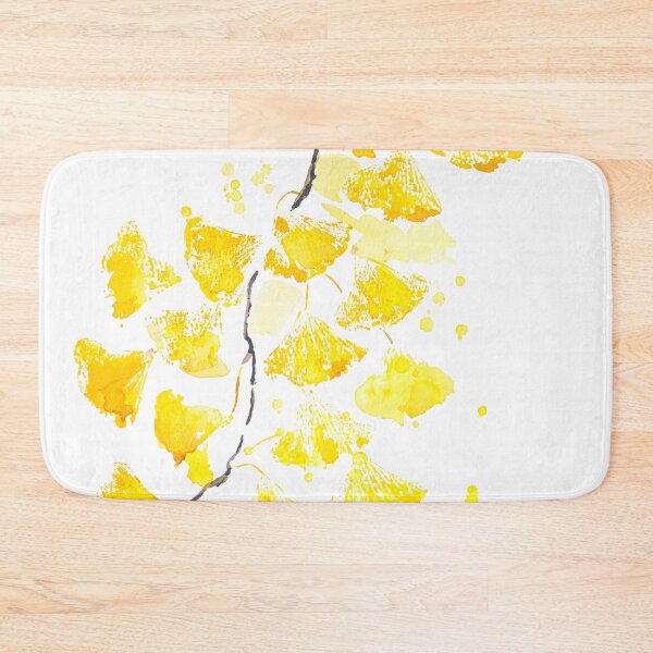 Item preview, Gold ginkgo leaves watercolour painting  designed and sold by ColorandColor.
