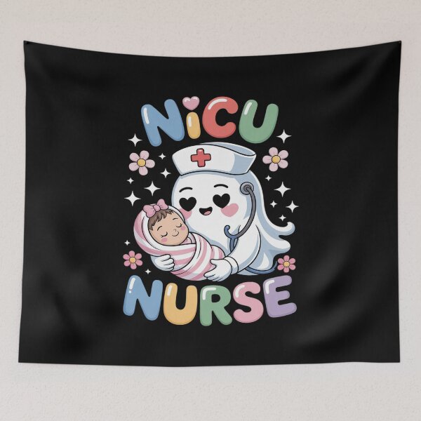 Item preview, Nurse Neonatal Intensive Care Unit Ghost Funny Halloween designed and sold by CultureSpec.