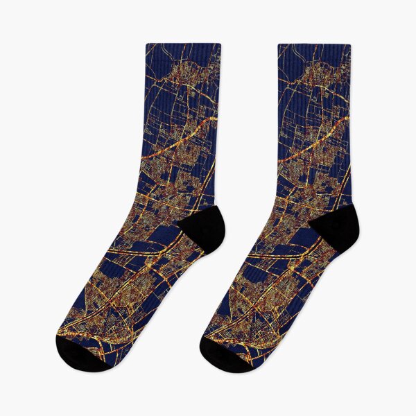 Item preview, Shubra El-Kheima, Egypt Map - City At Night designed and sold by deMAP.
