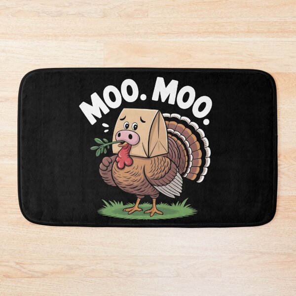 Item preview, Funny hilarious turkey Classic Turkey Cow Moo Moo. Funny Thanksgiving designed and sold by faridman.