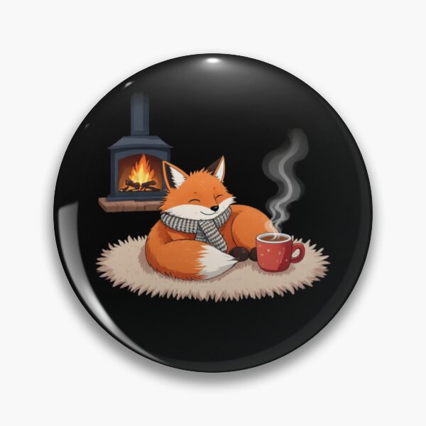 Item preview, Cozy Fox by the Fireplace designed and sold by Aetheriswork.