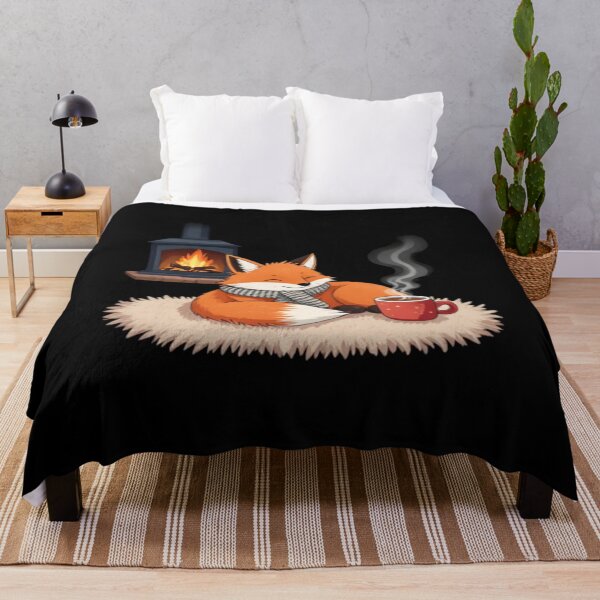 Item preview, Cozy Fox by the Fireplace designed and sold by Aetheriswork.