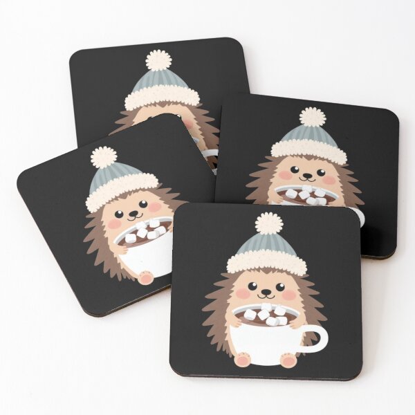 Item preview, Hedgehog with Hot Cocoa designed and sold by Aetheriswork.