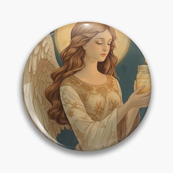 Item preview, Candlelight Angel – Warm Cottagecore Christmas Glow designed and sold by Deezyned.