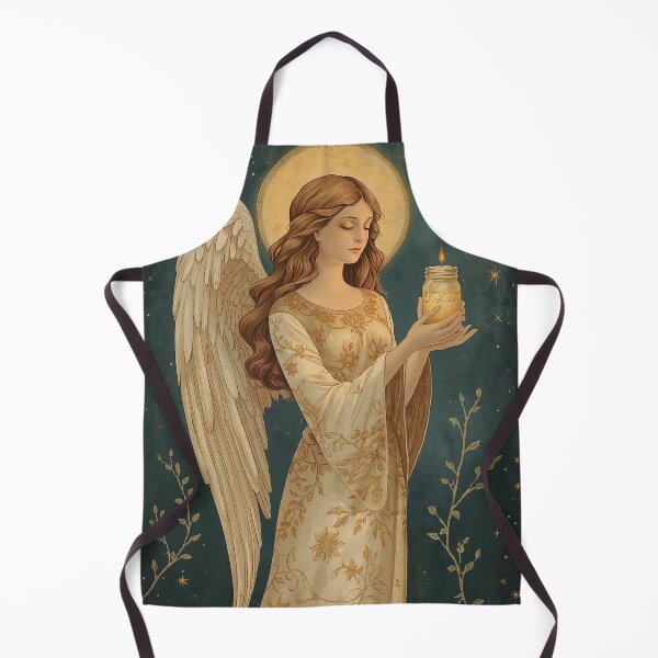 Item preview, Candlelight Angel – Warm Cottagecore Christmas Glow designed and sold by Deezyned.