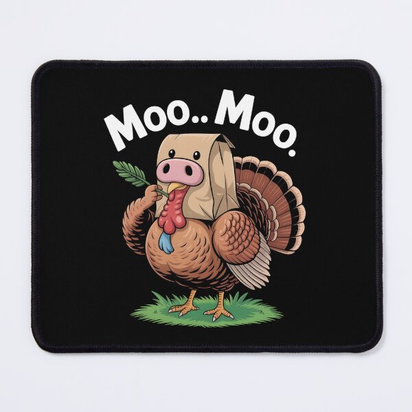 Item preview, Funny hilarious turkey Classic Turkey Cow Moo Moo. Funny Thanksgiving designed and sold by faridman.