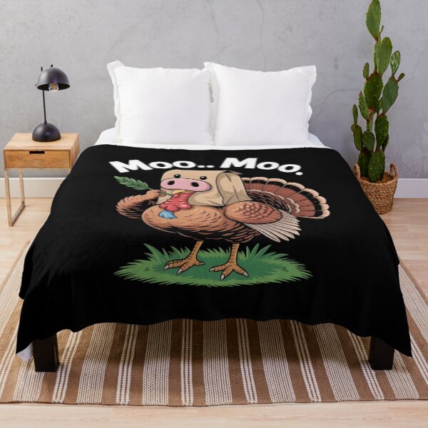 Item preview, Funny hilarious turkey Classic Turkey Cow Moo Moo. Funny Thanksgiving designed and sold by faridman.
