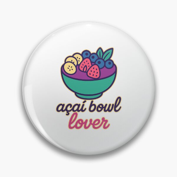 Item preview, Neon Acai Bowl Lover Healthy Kawaii Food Art designed and sold by RedCircleArt.