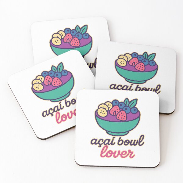 Item preview, Neon Acai Bowl Lover Healthy Kawaii Food Art designed and sold by RedCircleArt.