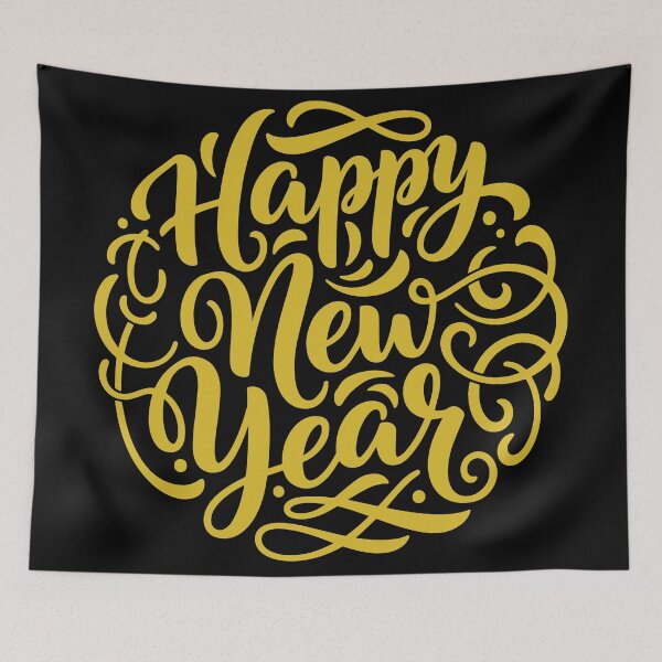 Item preview, Happy New Year – Festive Celebration Art & Party Typography designed and sold by D3Xpert.