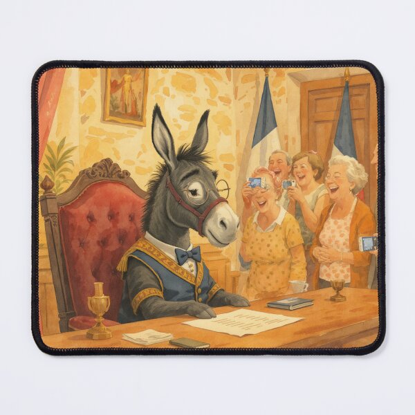 Item preview, A donkey elected mayor - Bessines-sur-Gartempe, Haute-Vienne, France designed and sold by jefboutique6150.