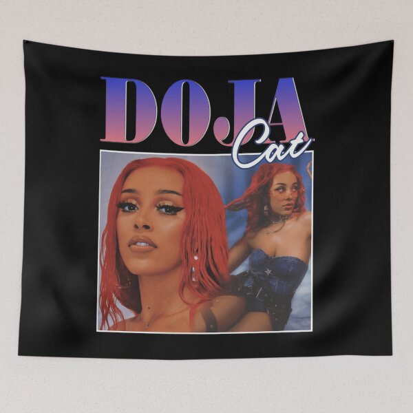 Item preview, Doja Cat Red Retro Poster Classic  designed and sold by CarlosJTavera22.
