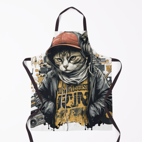 Item preview, rban Hip Hop Cat: Streetwear DJ Producer Rap Music Love designed and sold by Standing Wave Studio.
