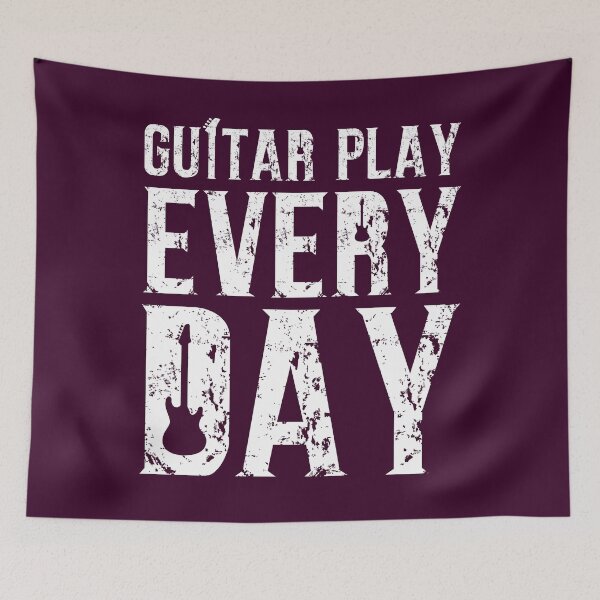 Item preview, Guitar Play Every Day – Motivation for Musicians designed and sold by Doodle-Bloom.