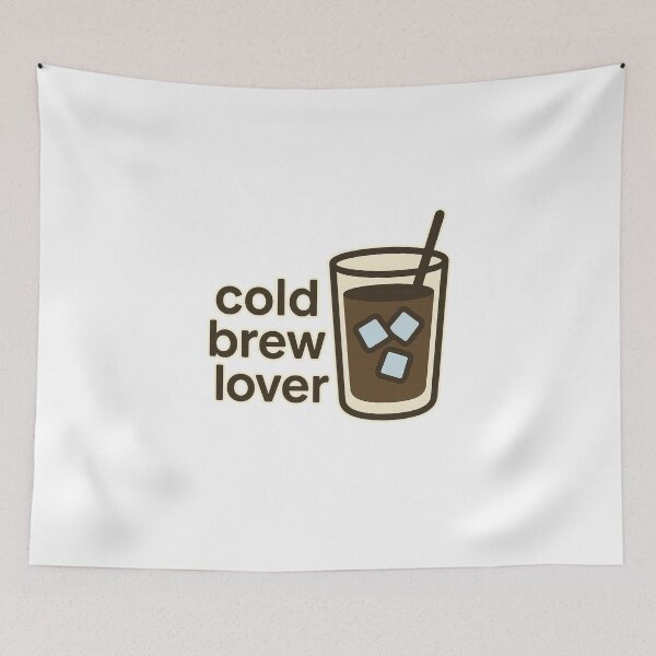 Item preview, Minimalist Cold Brew Coffee Lover Iced Drink Design designed and sold by RedCircleArt.