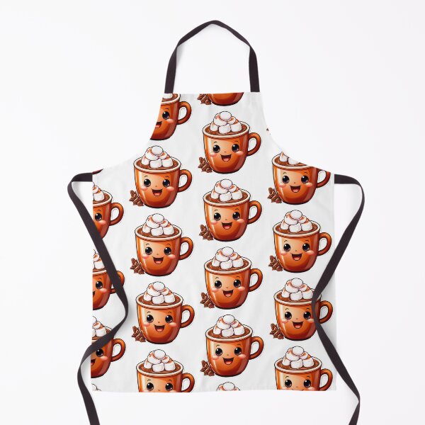 Item preview, Bonita taza de chocolate caliente kawaii con malvaviscos designed and sold by CuteComfyClub.