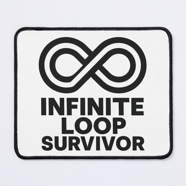 Item preview, Infinite Loop Survivor – Bold Dev Badge Emblem designed and sold by techy-rrr.