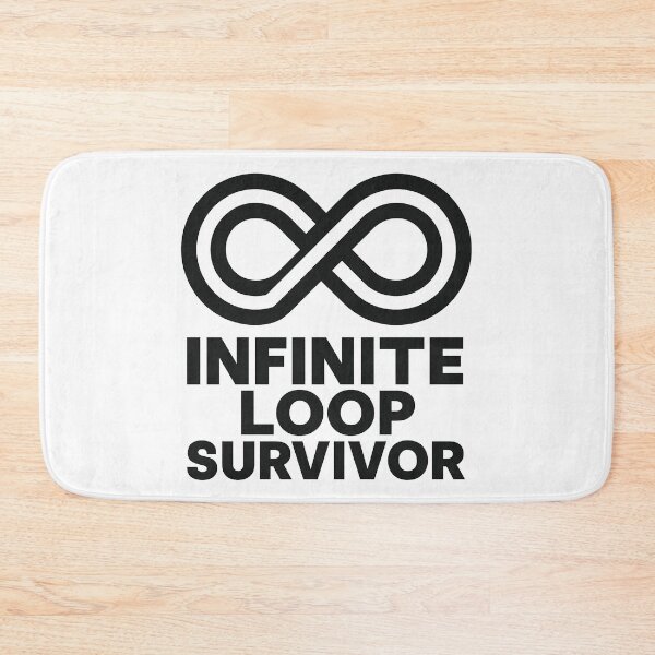 Item preview, Infinite Loop Survivor – Bold Dev Badge Emblem designed and sold by techy-rrr.