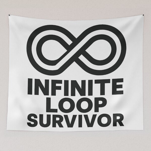 Item preview, Infinite Loop Survivor – Bold Dev Badge Emblem designed and sold by techy-rrr.