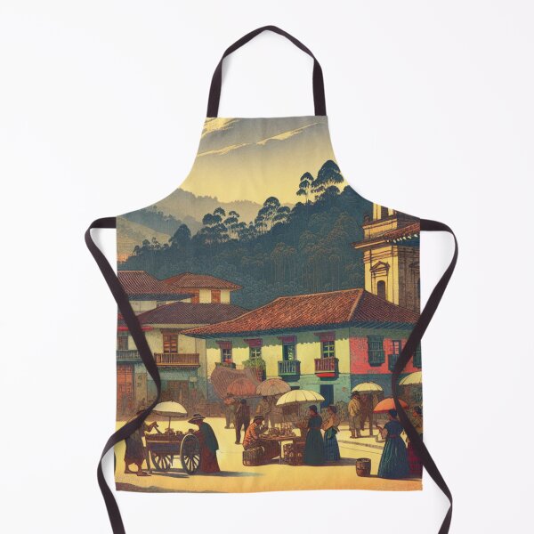 Item preview, Ukiyo-e Bogotá Colombia – Edo-Style Monserrate Mountain & Colorful Cityscape designed and sold by Vandy Fullam.