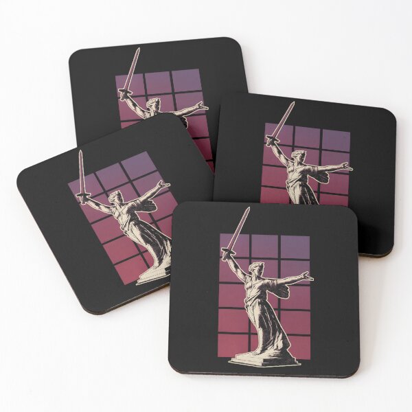 Item preview, Motherland Calls Volgograd Shirt – Russia Violet Duotone Statue   designed and sold by WAUZ.