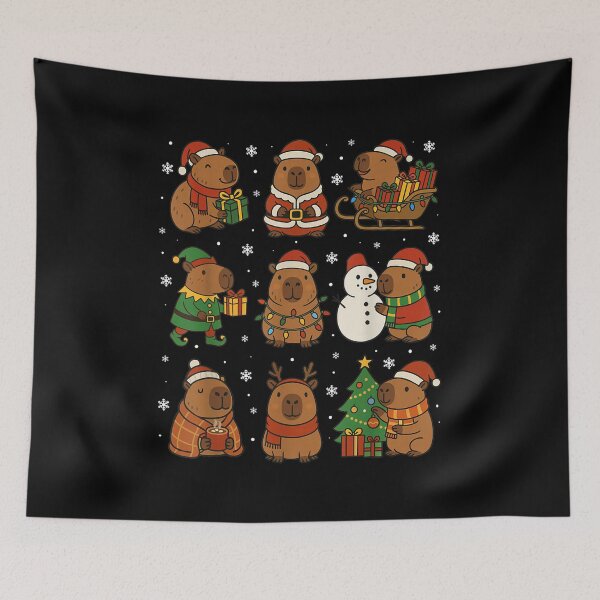Item preview, Christmas Kawaii Capybara designed and sold by BASKF.