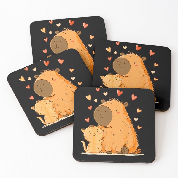 Item preview, Christmas Kawaii Cat Capybara designed and sold by BASKF.