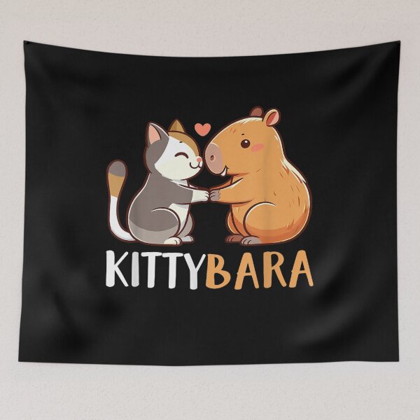 Item preview, Christmas Kawaii Capybara Cat Kittybara designed and sold by BASKF.