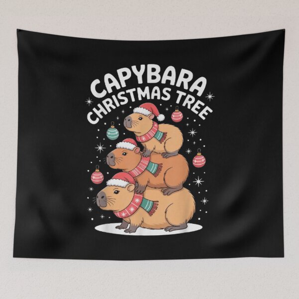 Item preview, Capybara Christmas Tree  designed and sold by BASKF.
