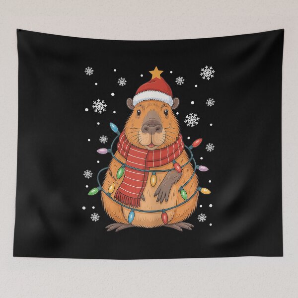 Item preview, Christmas Kawaii Capybara designed and sold by BASKF.