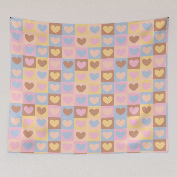 Item preview, Vibrant Heart Mosaic – Fun Colorful Pattern Design designed and sold by Naine  M..